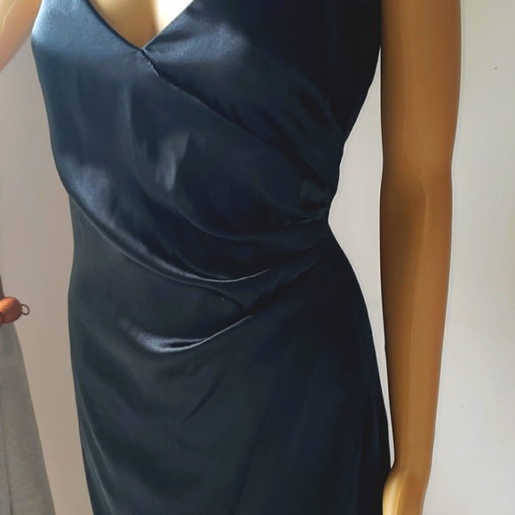 Little Black Dress satin simple elegance sz 6 - Picture 3 of 6